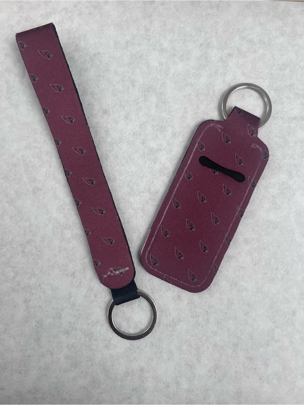 Arizona Cardinals Wristlet and chapstick holder Combo